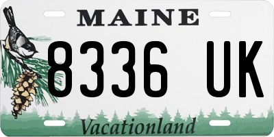 ME license plate 8336UK