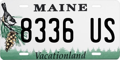 ME license plate 8336US