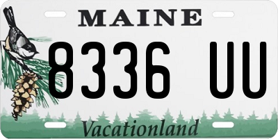 ME license plate 8336UU