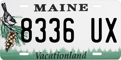 ME license plate 8336UX