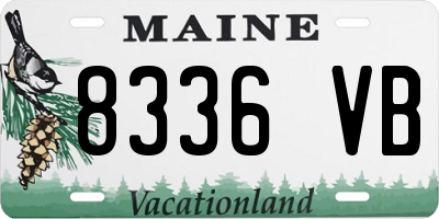 ME license plate 8336VB