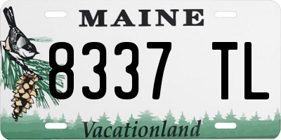 ME license plate 8337TL
