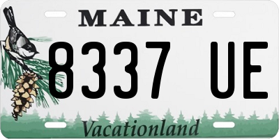 ME license plate 8337UE
