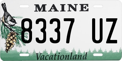 ME license plate 8337UZ