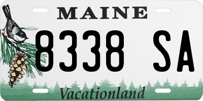 ME license plate 8338SA