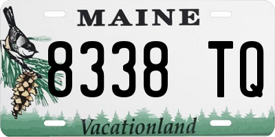 ME license plate 8338TQ