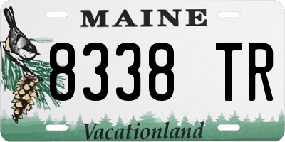 ME license plate 8338TR