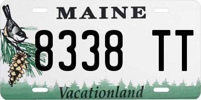 ME license plate 8338TT