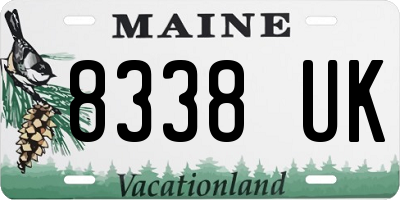 ME license plate 8338UK