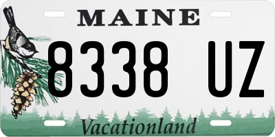 ME license plate 8338UZ