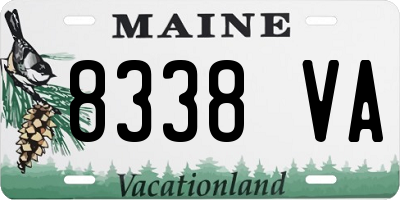 ME license plate 8338VA