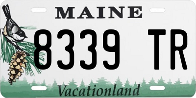 ME license plate 8339TR