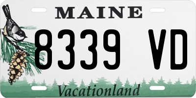 ME license plate 8339VD