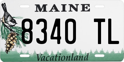 ME license plate 8340TL