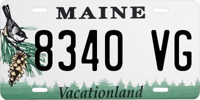 ME license plate 8340VG