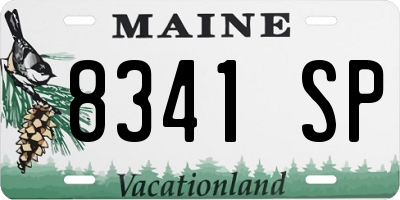 ME license plate 8341SP