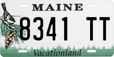 ME license plate 8341TT