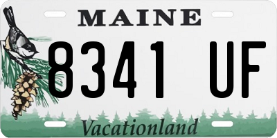 ME license plate 8341UF