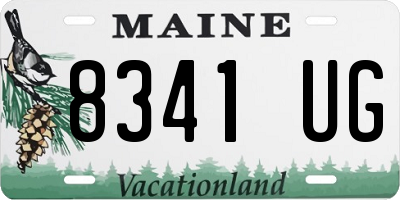 ME license plate 8341UG