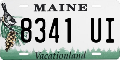 ME license plate 8341UI