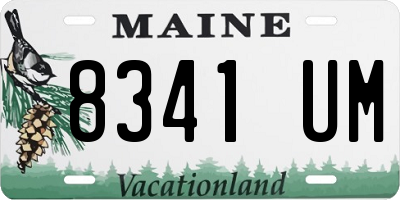 ME license plate 8341UM