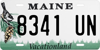 ME license plate 8341UN