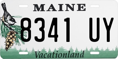 ME license plate 8341UY