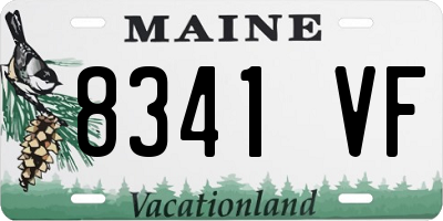 ME license plate 8341VF