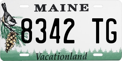 ME license plate 8342TG