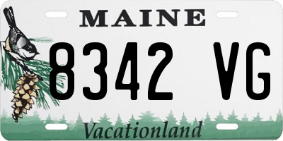 ME license plate 8342VG