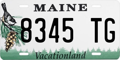 ME license plate 8345TG