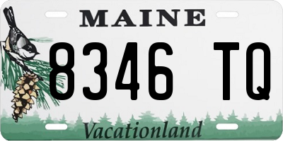 ME license plate 8346TQ