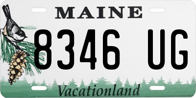 ME license plate 8346UG