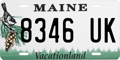 ME license plate 8346UK
