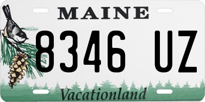 ME license plate 8346UZ
