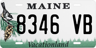 ME license plate 8346VB