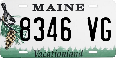 ME license plate 8346VG