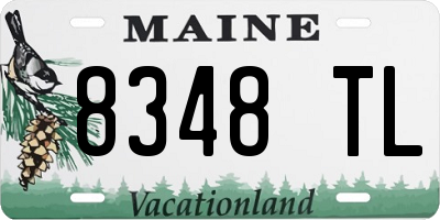 ME license plate 8348TL