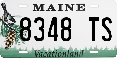 ME license plate 8348TS