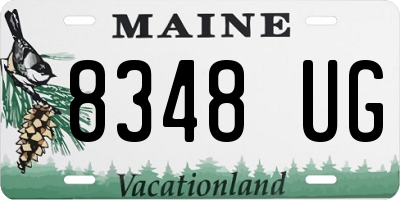 ME license plate 8348UG