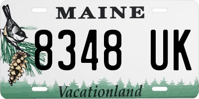 ME license plate 8348UK
