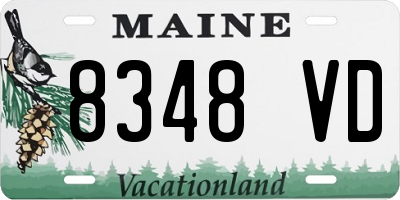 ME license plate 8348VD