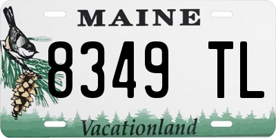ME license plate 8349TL