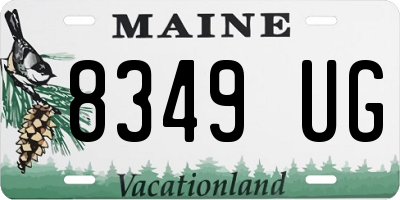 ME license plate 8349UG