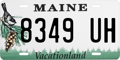 ME license plate 8349UH