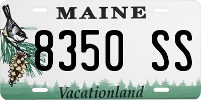 ME license plate 8350SS