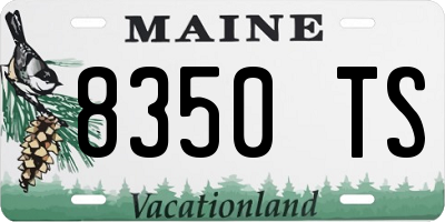 ME license plate 8350TS