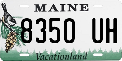 ME license plate 8350UH