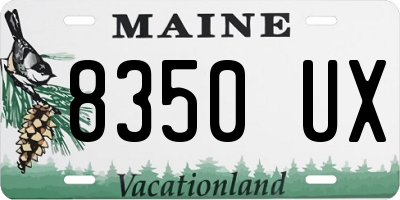 ME license plate 8350UX