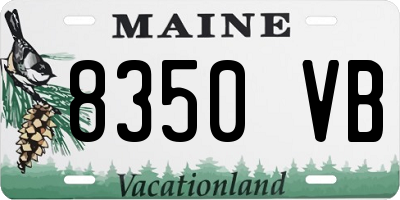 ME license plate 8350VB